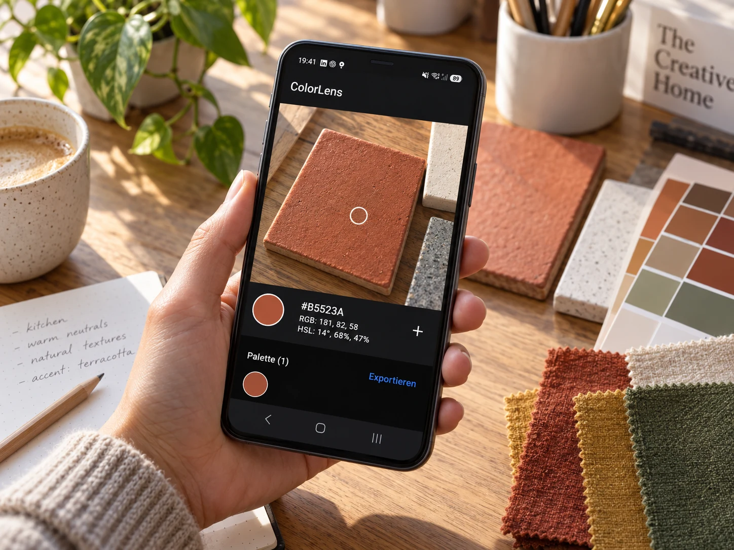 ColorLens zur Erkennung und Zusammenstellung von Farben